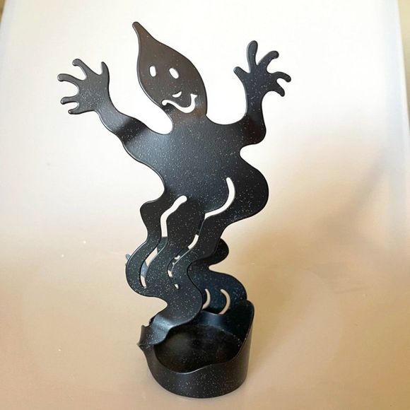 HALLOWEEN GHOST TEA LITE CANDLE HOLDER